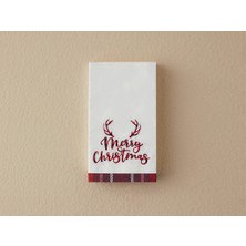 English Home Merry Christmas Kağıt 12'li Kağıt Peçete 33x40 Cm Kırmızı