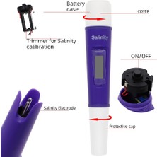 Pandoraplanet Dijital Tuzluluk Ölçer Tuz Ölçer Test Cihazı Salinometer Akvaryum Tuzlu Test Cihazları Deniz Tuzluluk Havuzu Test Salinometer 30% Kapalı (Yurt Dışından)