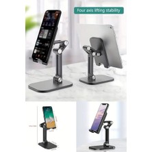 Matesstore Kademeli Katlanabilir Masaüstü Telefon Standı Tablet Standı Taşınabilir Telefon Şarj Stant