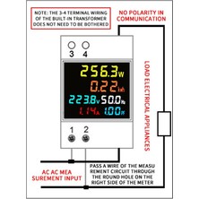 Pandoraplanet Dijital Tek Fazlı Enerji Ölçer Test Cihazı Elektrik Kullanımı Monitör Ac 40V-300V 100A Amper Metre Voltmetre (Yurt Dışından)