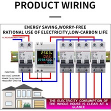 Pandoraplanet Dijital Tek Fazlı Enerji Ölçer Test Cihazı Elektrik Kullanımı Monitör Ac 40V-300V 100A Amper Metre Voltmetre (Yurt Dışından)