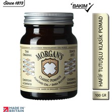 Morgan's Pomade Almond Oil Shea Butter Classic Pomade -Doğal Görünüm Sağlayan Şekillendirici Pomad 100 gr