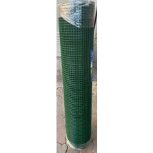 SVS Yeşil Pvc Kaplamalı Puntalı Tel 12MM x 12MM Göz Arası 0,70MM Kalınlık, 100CM Yüksekliğinde x 25MT Uzunluk Kümes Teli