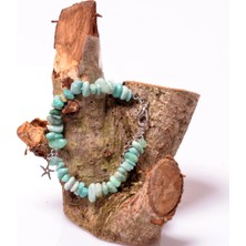 Taş Sandığı Amazonit Taşı Bileklik -Kırık Taş Peru Amazoniti