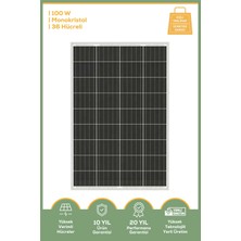 Kainat Enerji GES100-36M 100 Watt Monokristal 36 Hücreli Güneş Paneli