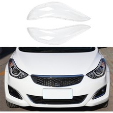 Sunshinee Araba Ön Sol Far Lens Araba Yedek Oto Kabuk Kapak Hyundai Elantra 2012-2016 Için (Yurt Dışından)