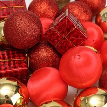 Betty Becky 24 Adet Glitter Noel Kutusu Baubles Noel Ağacı Asılı Süsleme Noel Dekor (Yurt Dışından)