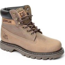 Cat Caterpillar Colorado Beige Bej Crazy Deri Kadın Bot