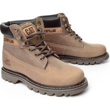 Cat Caterpillar Colorado Beige Bej Crazy Deri Kadın Bot