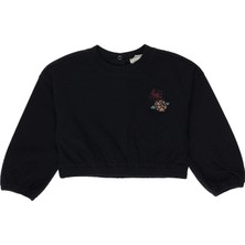 Panço Kız Bebek Crop Sweatshirt