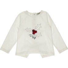 Panço Kız Bebek Nakış Detaylı Uzun Kollu T-Shirt