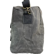 Old Cotton Cargo Astarlı Su Geçirmez Vintage Kanvas Deri Salaş Seyahat Çantası 7116-OLDCOTTON