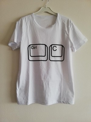 Modavals Ctrl C/ctrl V Baba Çocuk Tshirt Aile Kombin - Beyaz