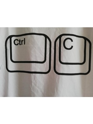 Modavals Ctrl C/ctrl V Baba Çocuk Tshirt Aile Kombin - Beyaz