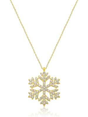 Ervanur Kartanesi Kolye - 14 Ayar Altın Kaplama 925 Ayar Gümüş