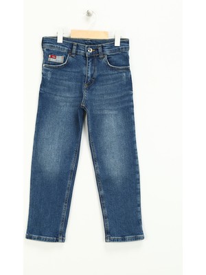 Lee Cooper Normal Bel Mavi Erkek Çocuk Denim Pantolon 241 Lcb 121002 Bath Astra Blue