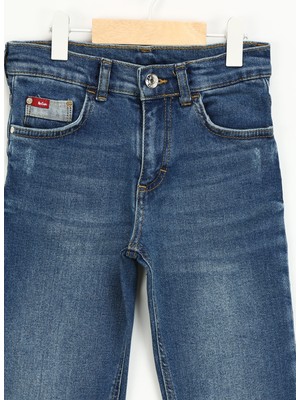 Lee Cooper Normal Bel Mavi Erkek Çocuk Denim Pantolon 241 Lcb 121002 Bath Astra Blue