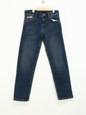 Lee Cooper Normal Bel Indigo Erkek Çocuk Denim Pantolon 241 Lcb 121001 Bath Mıd Blue