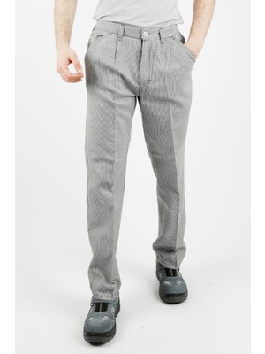 Uniprom Erkek Doktor Hemşire Aşçı Hizmetli Pantolon Alpaka Kumaş Kareli