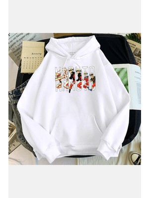 Populus Naruto Evolution Kapşonlu Sweatshirt