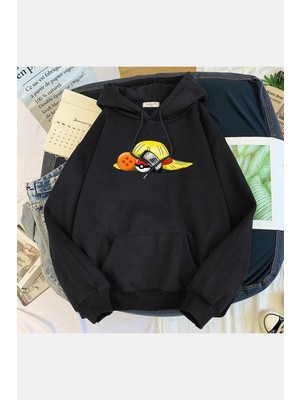 Populus Anime Sembol Kapşonlu Sweatshirt