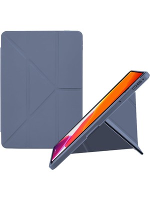 Fogy Huawei Matepad 11.5 Inç / Air 11.5 Inç / Papermate Uyumlu Kılıf Kalem Bölmeli Trifolding Case Kapak