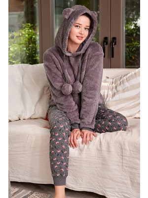 Zeyland Kadın Peluş Pijama Takımı