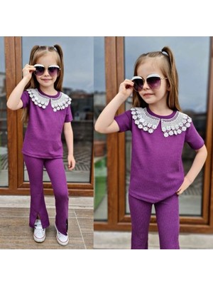 ‎Emirhan Kids Dantel Yaka  Takım