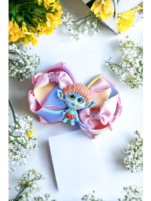 Fiyonka Handmade Creations Avatar Bebek Figür Kız Çocuk Fiyonk Kurdele Toka