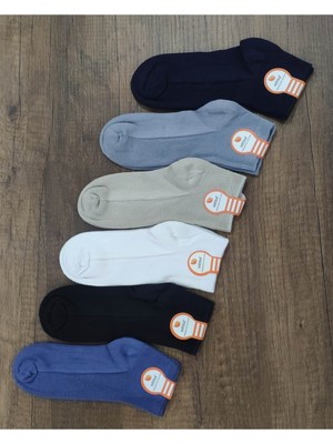 Leement Socks Çocuk 6 Çift Modal Yumuşak Dokulu Kısa Patik Çorap