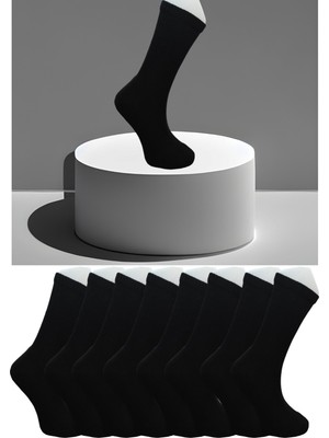 Leement Socks Dikişsiz 8 Çift Penye Taban Altı Havlu Spor Tenis Çorap