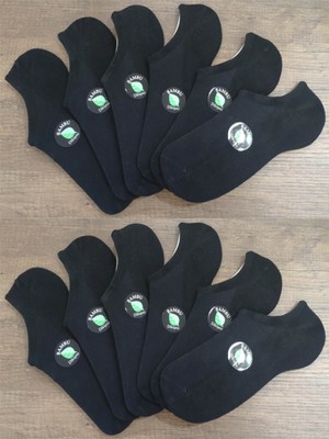 Leement Socks Unisex 12 Çift Bambu Dikişsiz Sneakers Çorabı