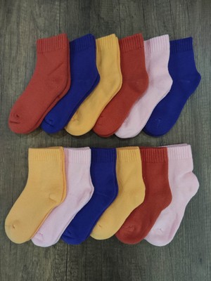 Leement Socks Çocuk Kalın Havlu Termal Çorap 12 Çift Çorap