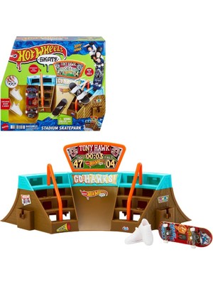 Hot Wheels Skate Parmak Kaykay Macerasına Başlangıç Setleri Stadyum kaykay Parkı