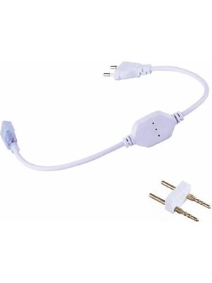 Cata 220V Şerit LED Fişi Beyaz Renkli LED Teknolojisiyle İç ve Dış Mekan Kullanımına Uygun
