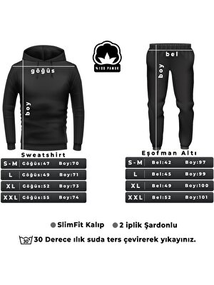 Only Trendwear Unisex Fine Baskılı Eşofman Takımı