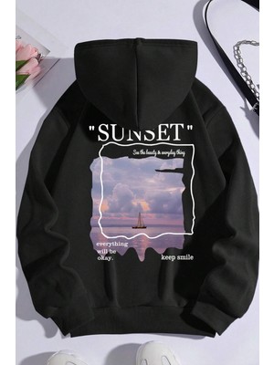 Only Trend Wear Unisex Sunset Baskılı Sweatshirt