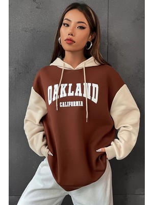 Only Trendwear  Unisex Oakland Baskılı Sweatshirt