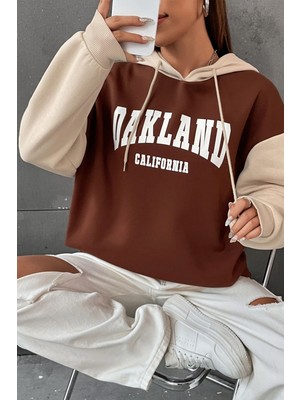 Only Trendwear  Unisex Oakland Baskılı Sweatshirt