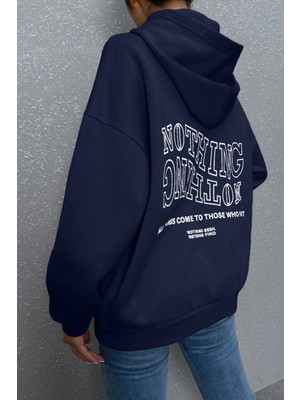 Only Trendwear  Unisex Nothing Baskılı Sweatshirt