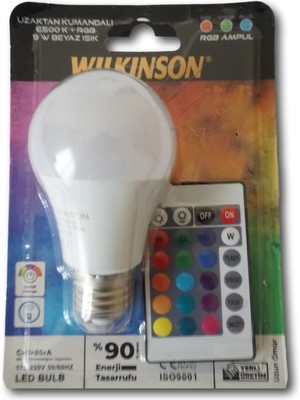 Wilkinson Renk Değiştiren LED Ampul Kumandalı