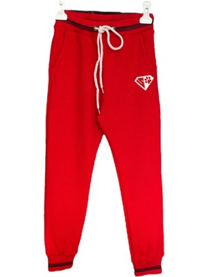 Little Tortoise Kırmızı Pati Logolu Mevsimlik Kız Çocuk Eşofman Altı