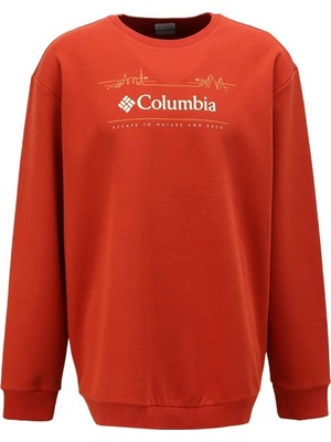 Columbia Nature And Back Crew Erkek Turuncu Outdoor Sweatshirt CS0329-636