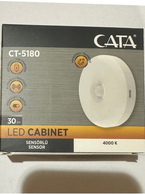 Cata CT-5180 4000K (Günışığı) Sensörlü Şarjlı Mıknatıslı Kabin LED Ampul (4 Adet)