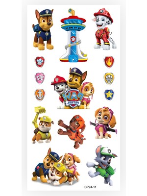 BP Tattoo Pati Devriyesi Geçici Çocuk Dövme Paw Patrol Tattoo