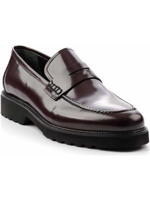 Bambi Bordo Açma Leather Erkek Loafer Ayakkabı E01191300314