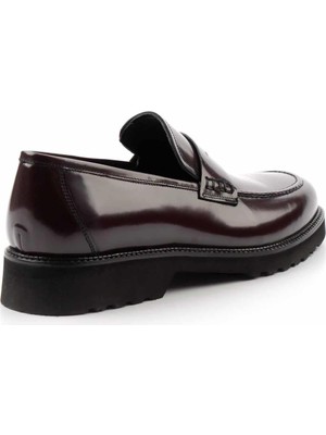 Bambi Bordo Açma Leather Erkek Loafer Ayakkabı E01191300314