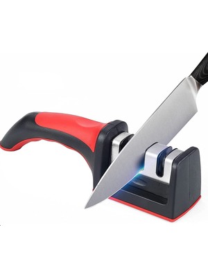 Beatitude Profesyonel Bıçak Bileme Aleti 3 Açılı Elmas El Bıçakları Bileme Aparatı Ergonomik Sap