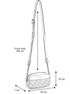 U.S. Polo Assn. Çapraz Askılı Kadın Çanta Mavi-Beyaz US23107