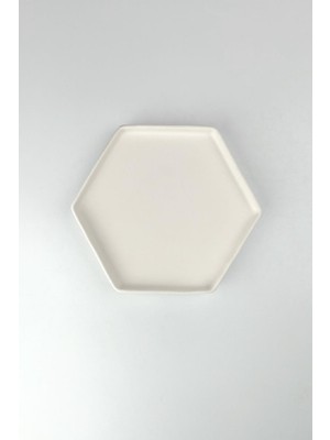 Refsan Altıgen Tabak Seramik Bisküvi - Küçük (Ham Ürün)